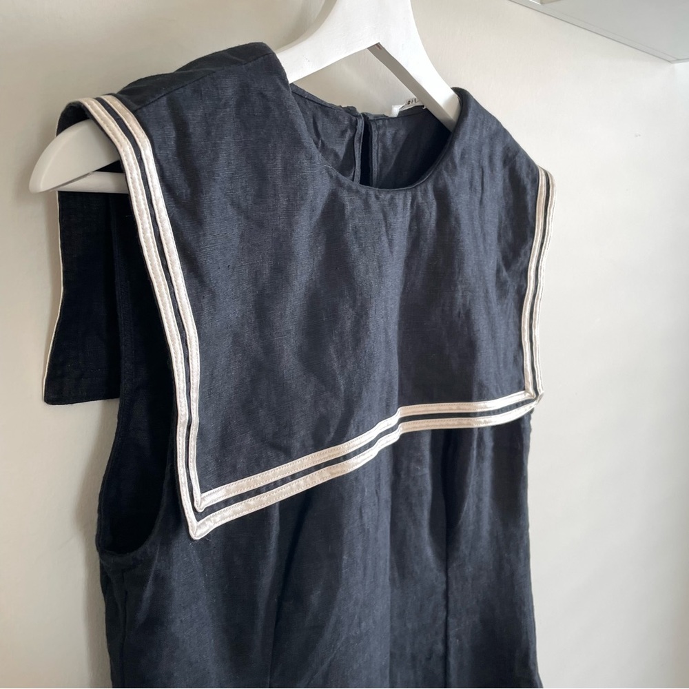 Doen Monroe Linen Sailor Mini Dress size 6 - Picture 8 of 13